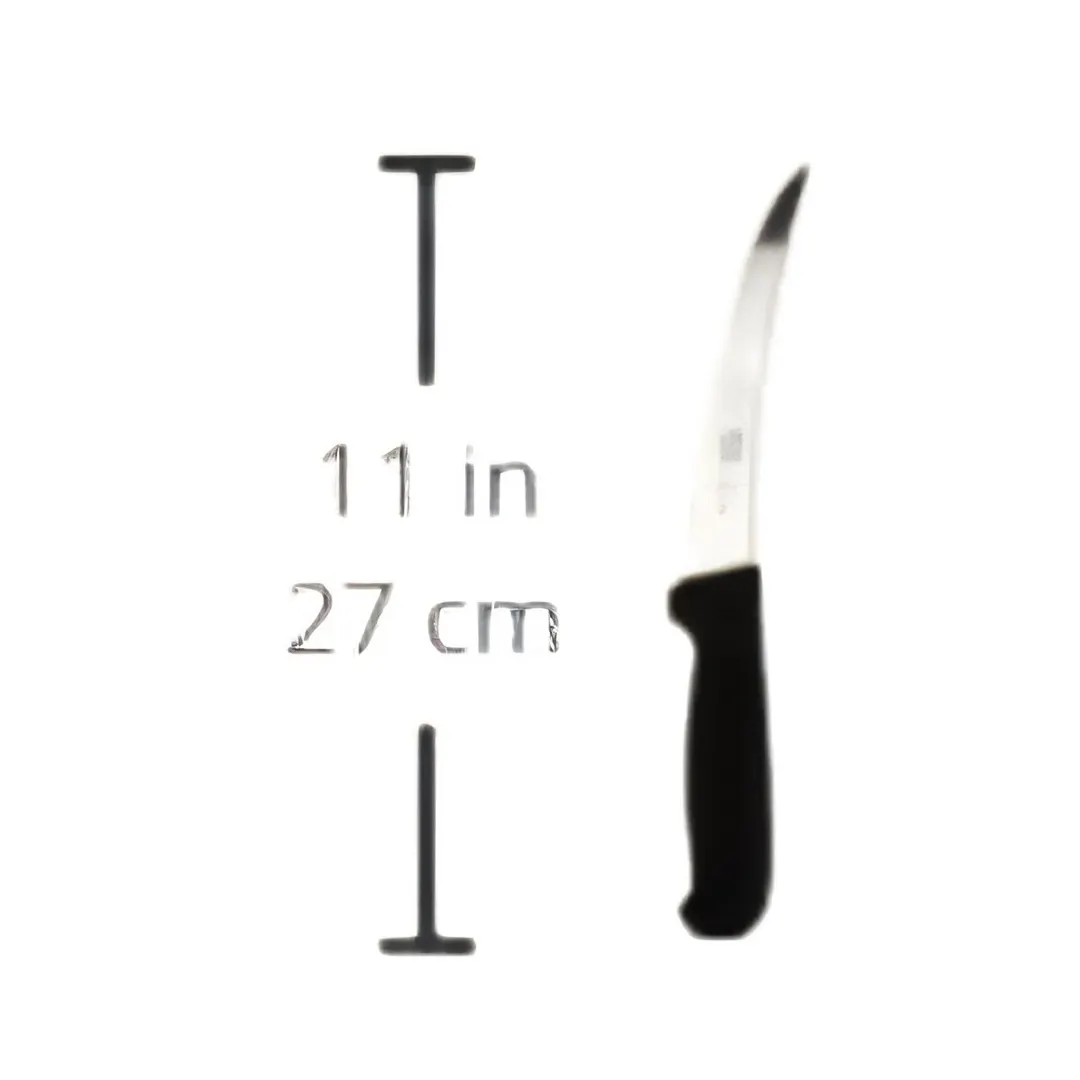 Victorinox 5.6663.15 Boning Knife – 6" Curved Flexible Blade, Black Fibrox Handle, Carbon Steel, NSF
