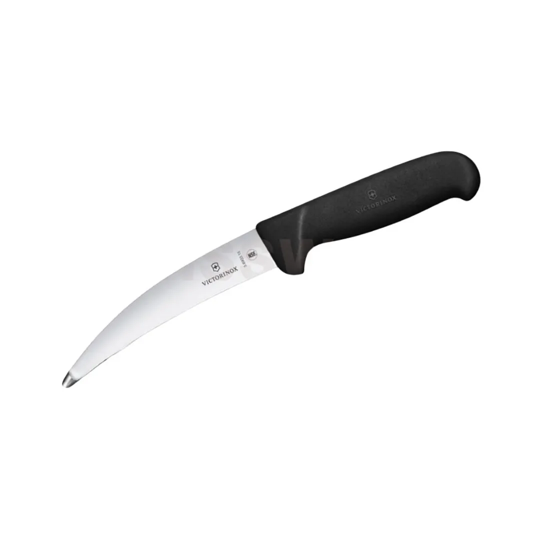 Victorinox 5.6903.15 Gut & Tripe Knife, 6" Blade, Black Fibrox Pro Handle, Slip-Resistant, NSF