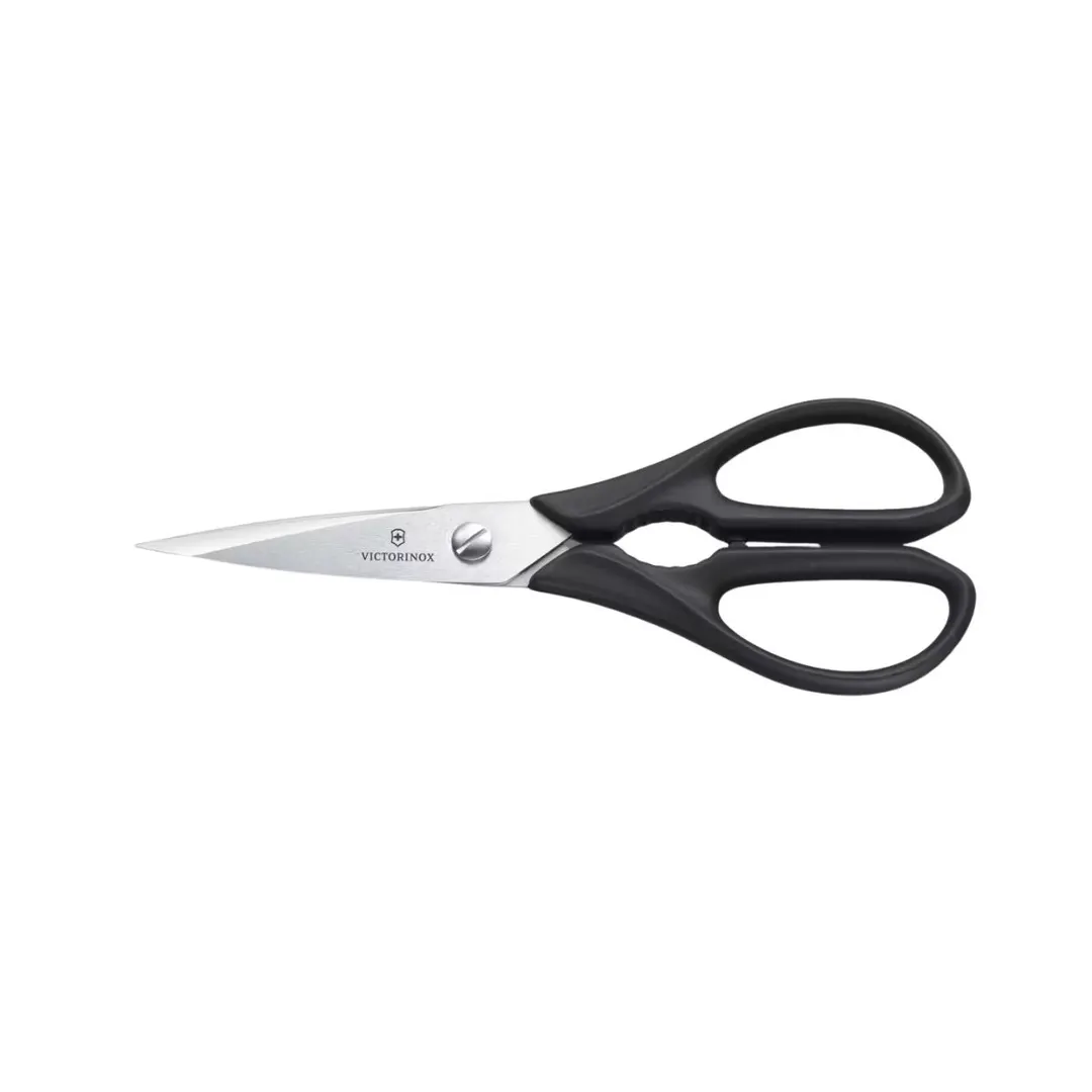 Victorinox 7.6363.3 Utility Shear, 4" with Bottle Opener, Black Polypropylene Handle, Peggable Pack