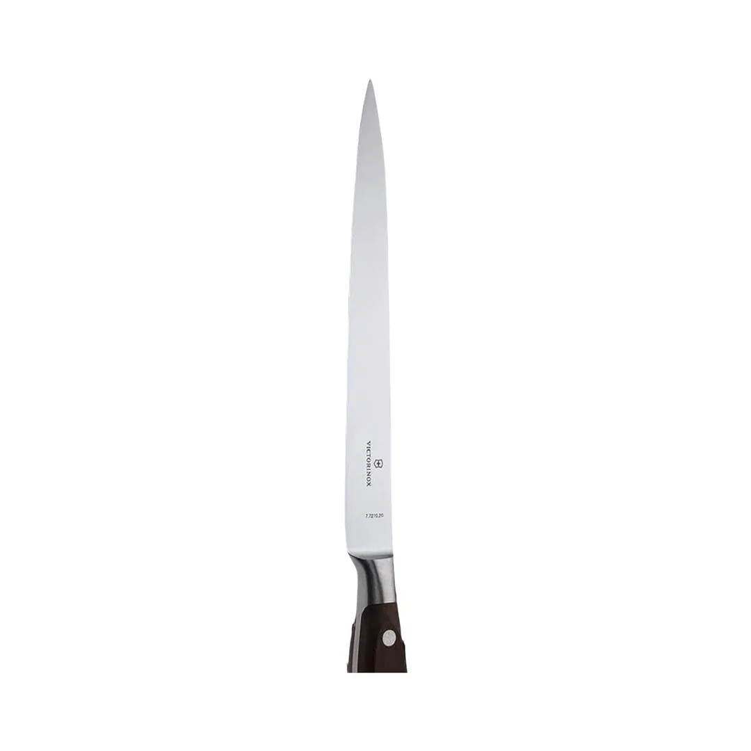 Victorinox 7.7213.20G Forged Fillet Knife, 8" Flexible Blade, Black Plastic Handle, Kitchen Cutlery