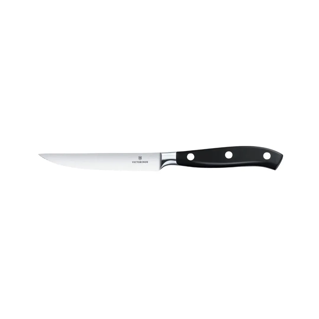 Victorinox 7.7242.2W Steak Knife Set, 2-Piece, 4½" Serrated & Spear Point Knives, Black - 1/Bag