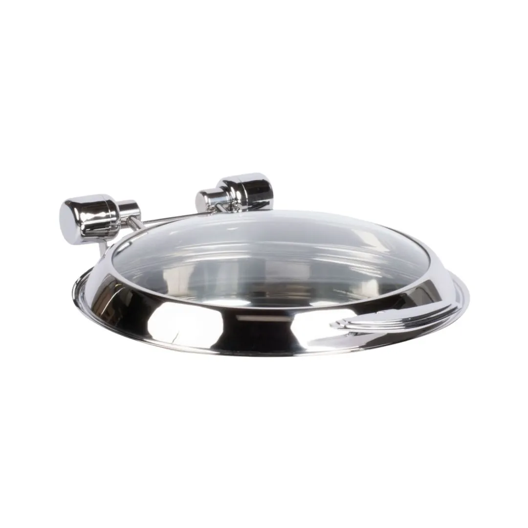 Vollrath 46127 Glass Lid, 6‑Qt Rectangular with Stainless Trim for Intrigue 46125 Chafer