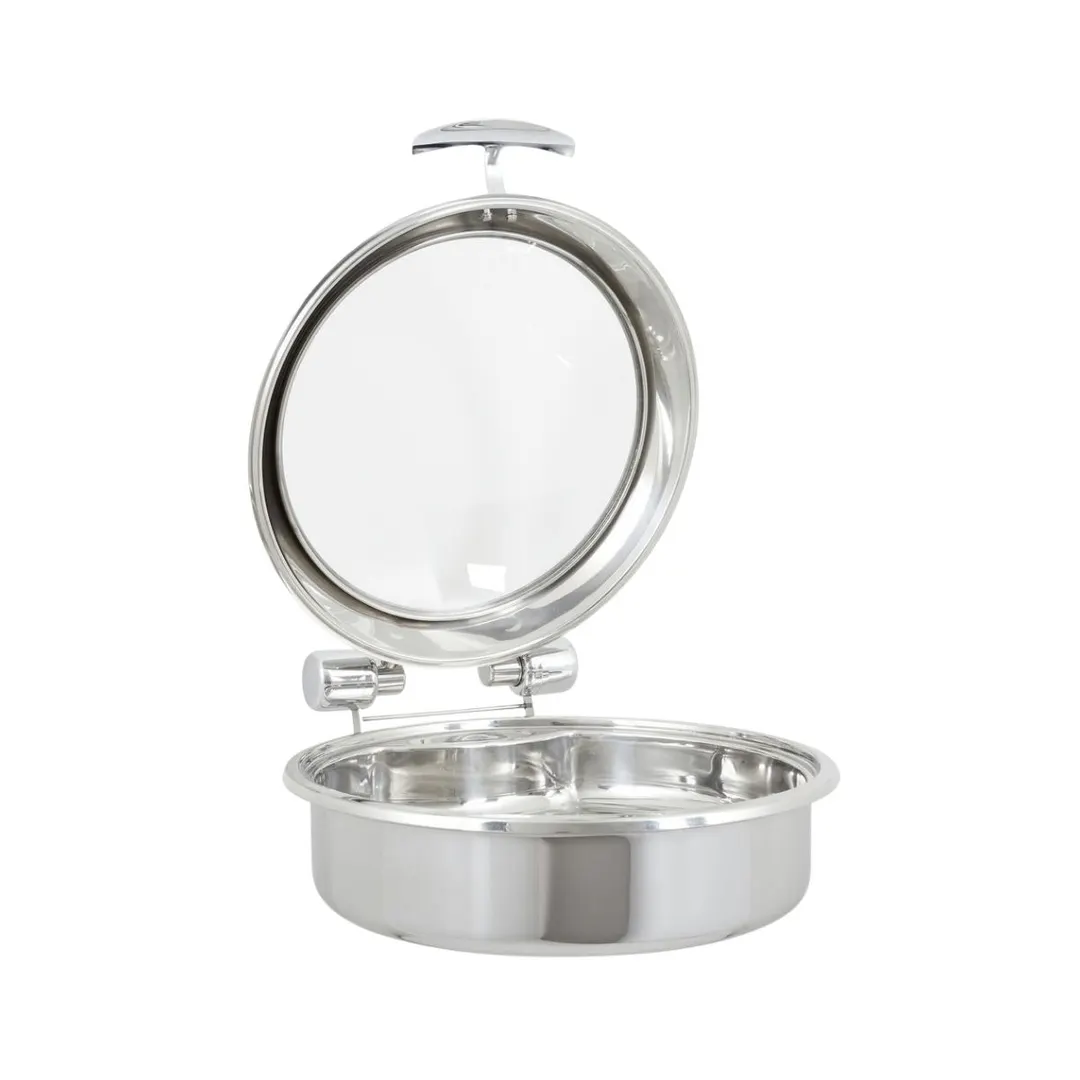 Vollrath 46127 Glass Lid, 6‑Qt Rectangular with Stainless Trim for Intrigue 46125 Chafer