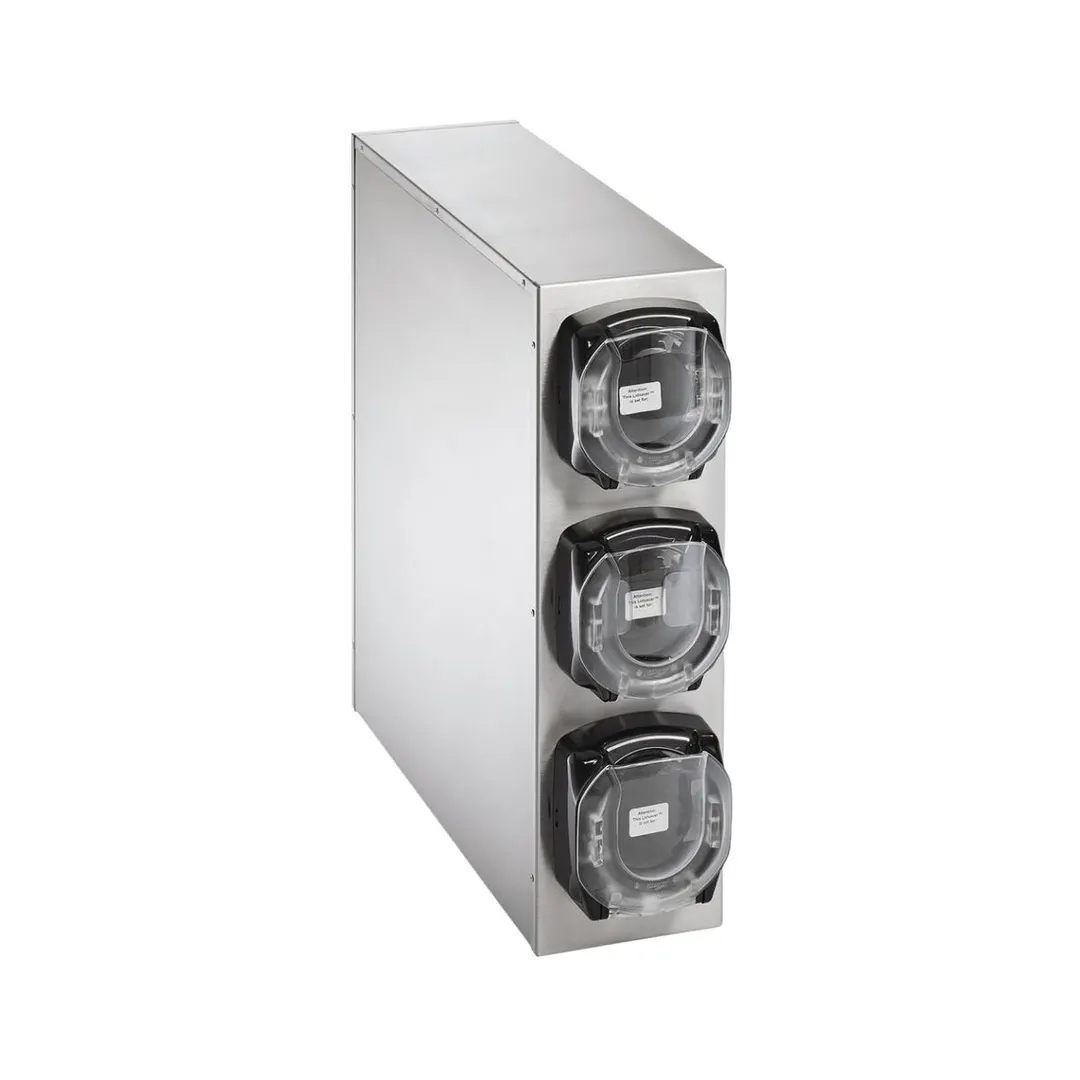 Vollrath K58823 LidSaver3 Lid Dispenser Cabinet, Stainless Steel, 7‑1/8" W x 23‑3/8" D x 24" H