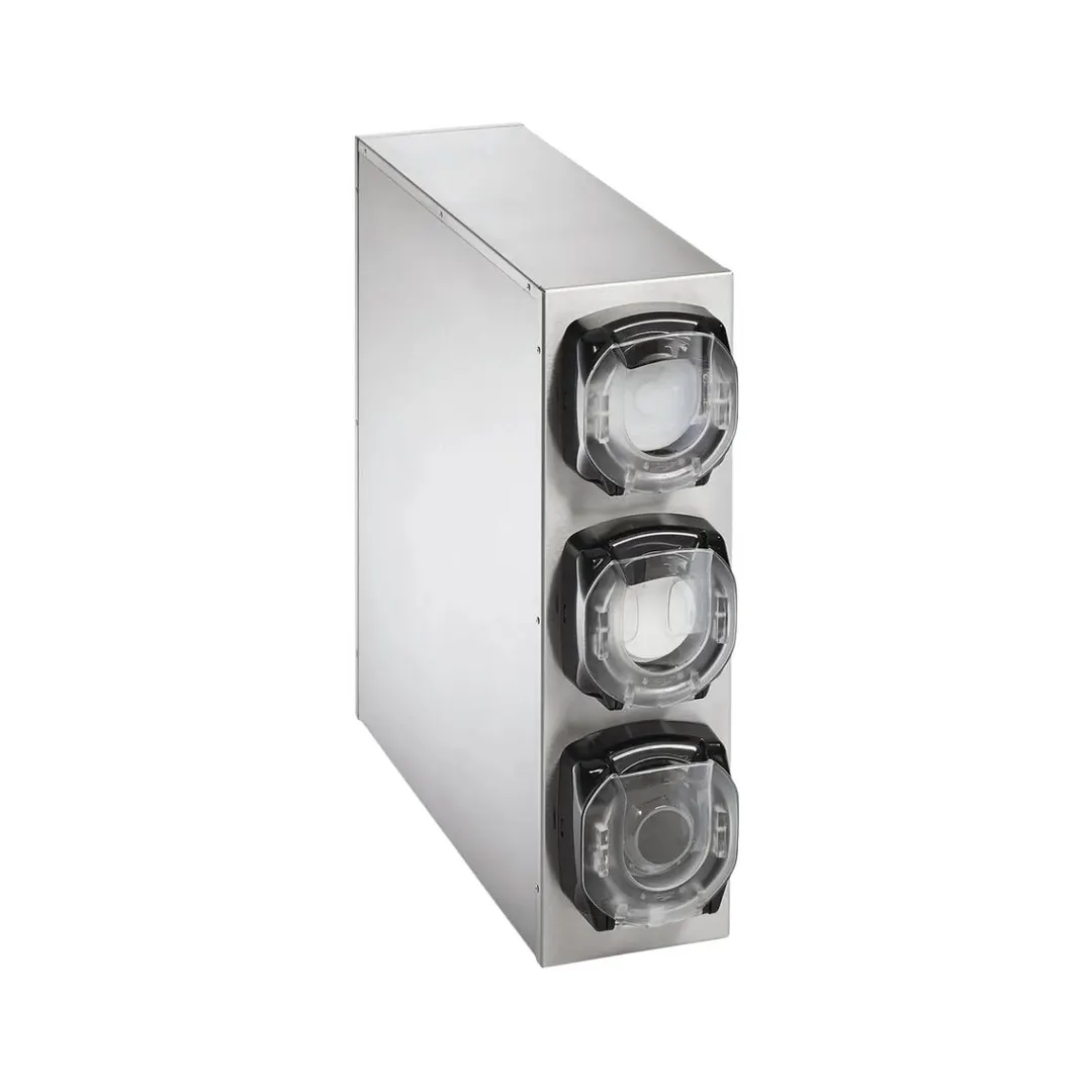 Vollrath K58823 LidSaver3 Lid Dispenser Cabinet, Stainless Steel, 7‑1/8" W x 23‑3/8" D x 24" H