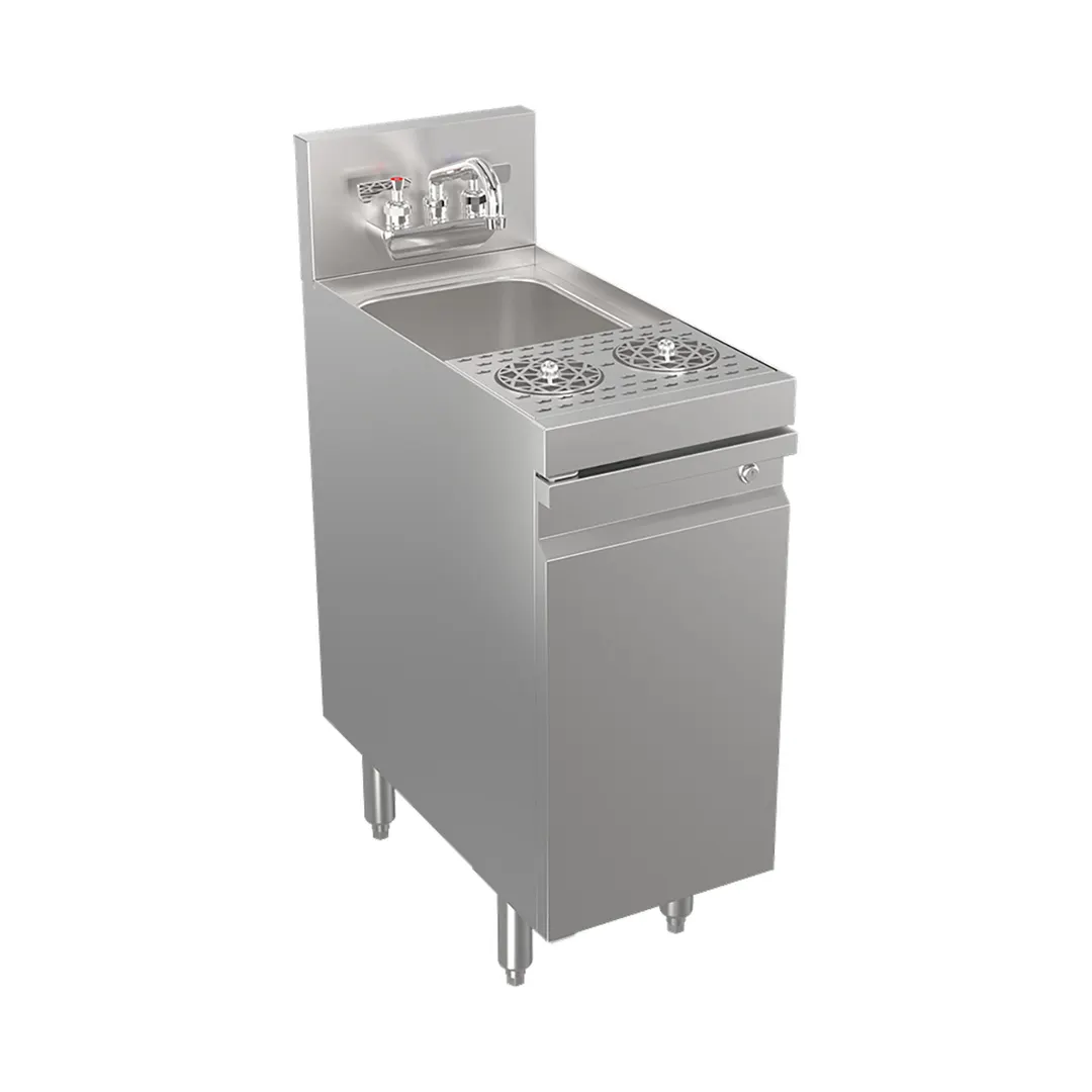 Krowne KR24-MD12-C 12" Underbar Sink Units, 1 Compartment without Drainboard