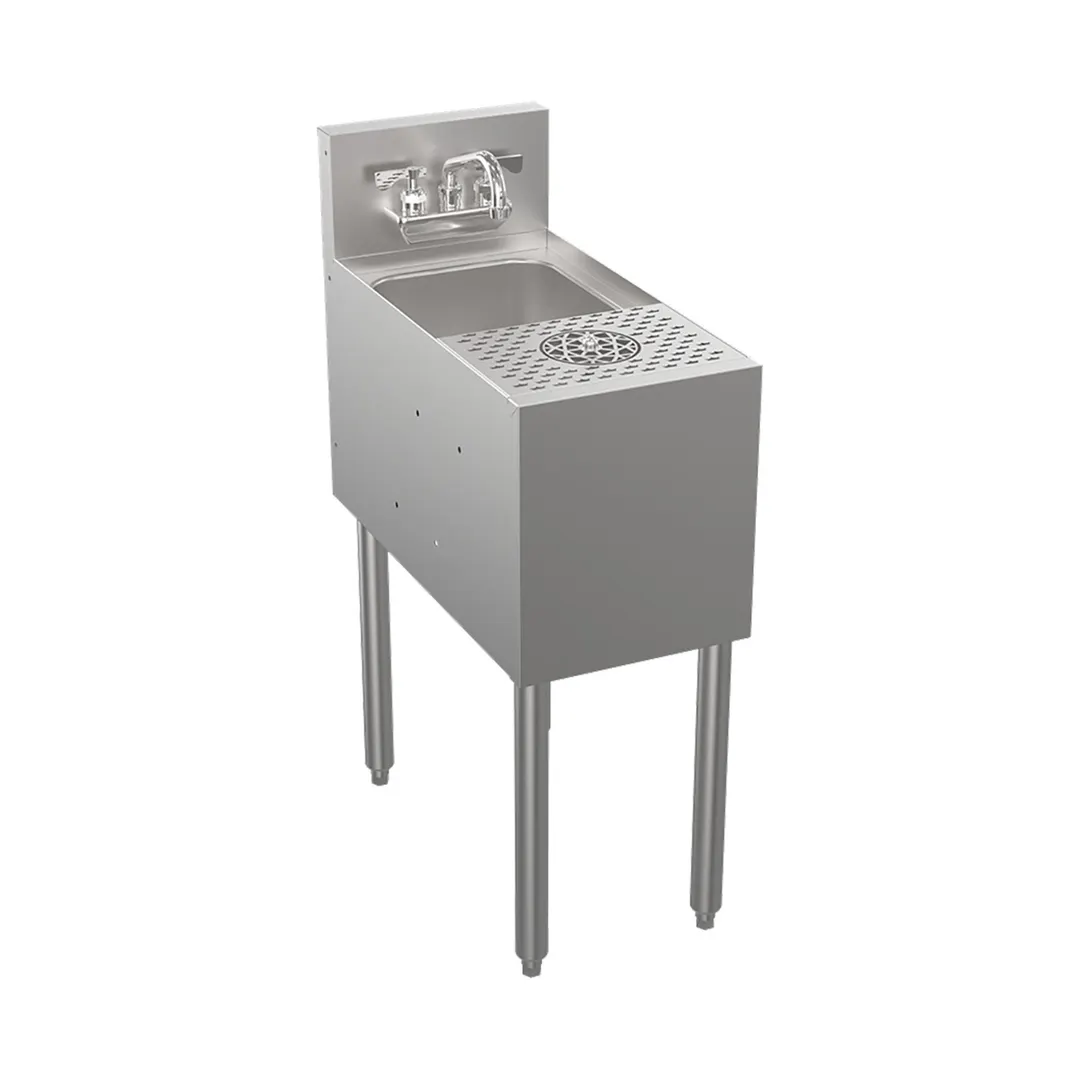 Krowne KR24-MS12 12" Underbar Sink Units, 1 Compartment without Drainboard