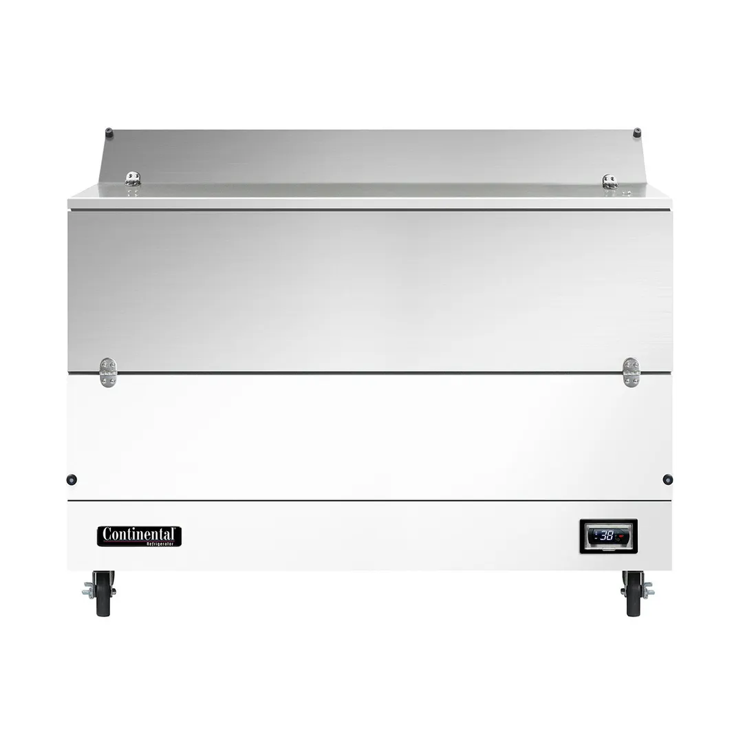 Continental Refrigerator MC5ND 58" Dual Sided Milk Cooler, Forced Air, 16 Crates Capacity