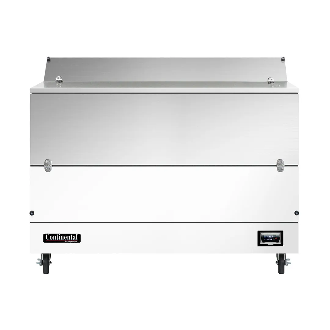 Continental Refrigerator MC5NS 58" Single Sided Milk Cooler, Forced Air, 16 Crates Capacity