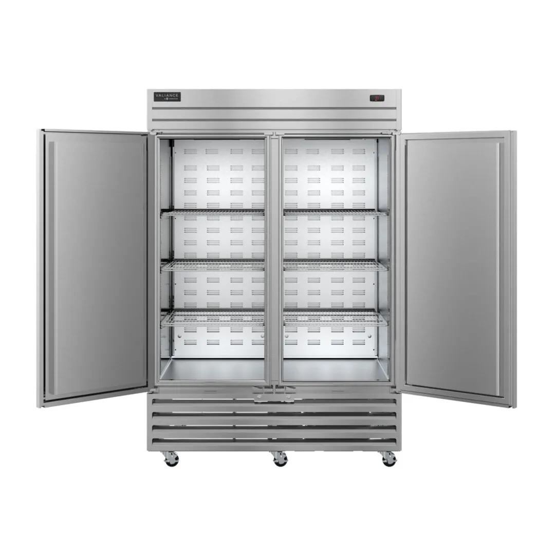 Hoshizaki VF2A-FS 31" 2-Solid Door Reach-In Freezer, Bottom Mount, 42.45 cu. ft., Stainless Steel