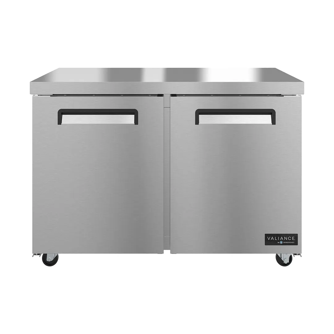 Hoshizaki VUF48A 48" 2-Door Undercounter Freezer, Stainless Steel, 12.09 cu. ft., ENERGY STAR®, R290
