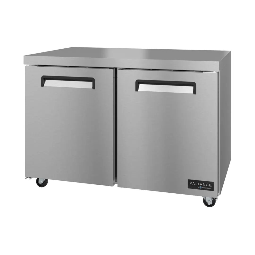Hoshizaki VUF48A 48" 2-Door Undercounter Freezer, Stainless Steel, 12.09 cu. ft., ENERGY STAR®, R290