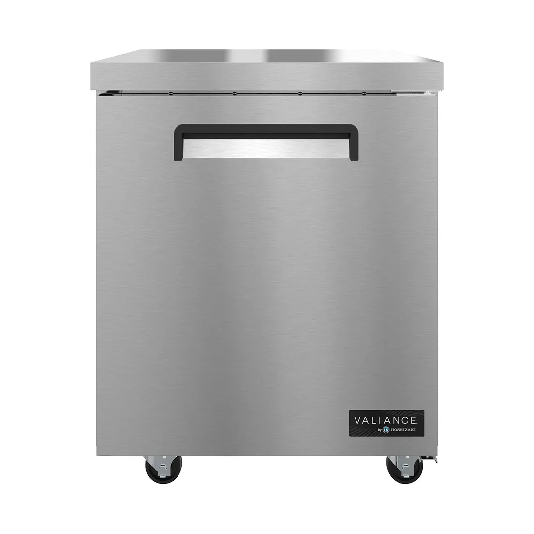 Hoshizaki VUR27A 27" 1-Door Undercounter Refrigerator, Stainless Steel, Front Breathing, 6.33 cu. ft.