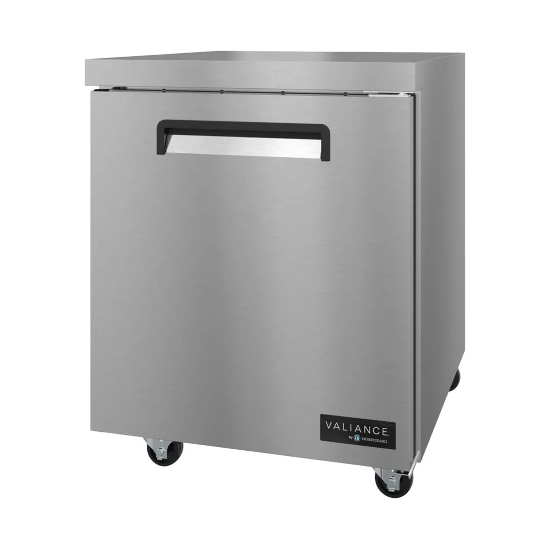Hoshizaki VUR27A 27" 1-Door Undercounter Refrigerator, Stainless Steel, Front Breathing, 6.33 cu. ft.