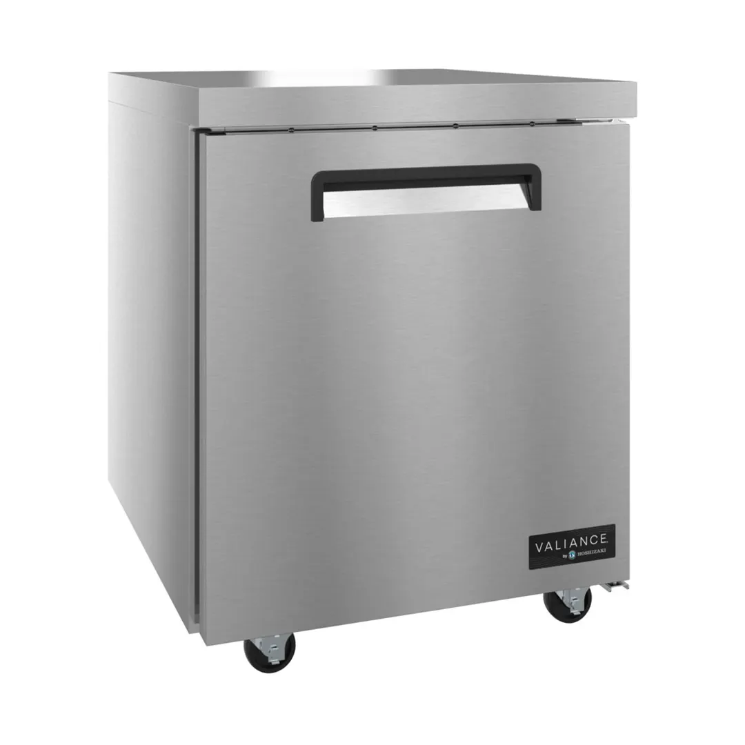 Hoshizaki VUR27A 27" 1-Door Undercounter Refrigerator, Stainless Steel, Front Breathing, 6.33 cu. ft.