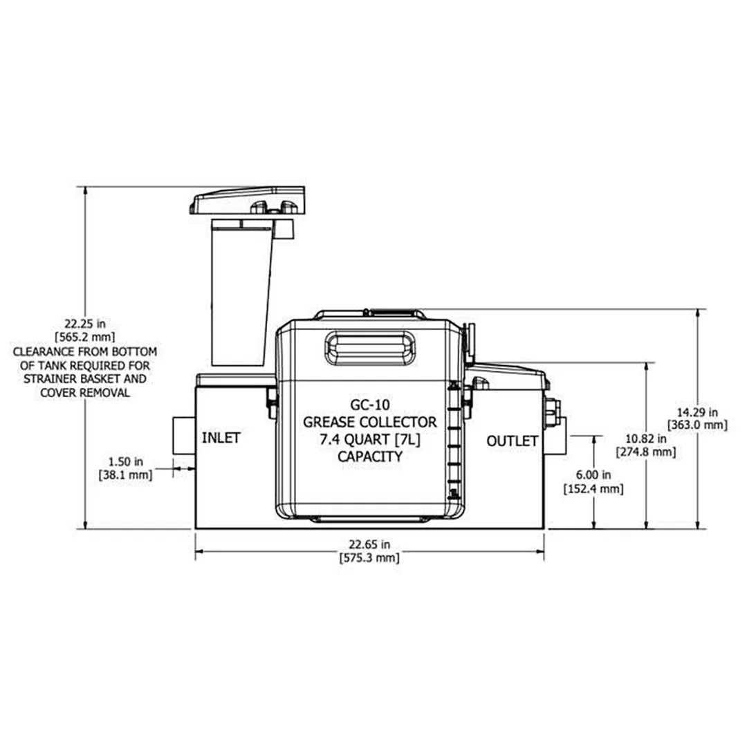 Thermaco Big Dipper W-200-IS-X Automatic Grease Removal System with IOT, 47lb - 20 GPM / 115V