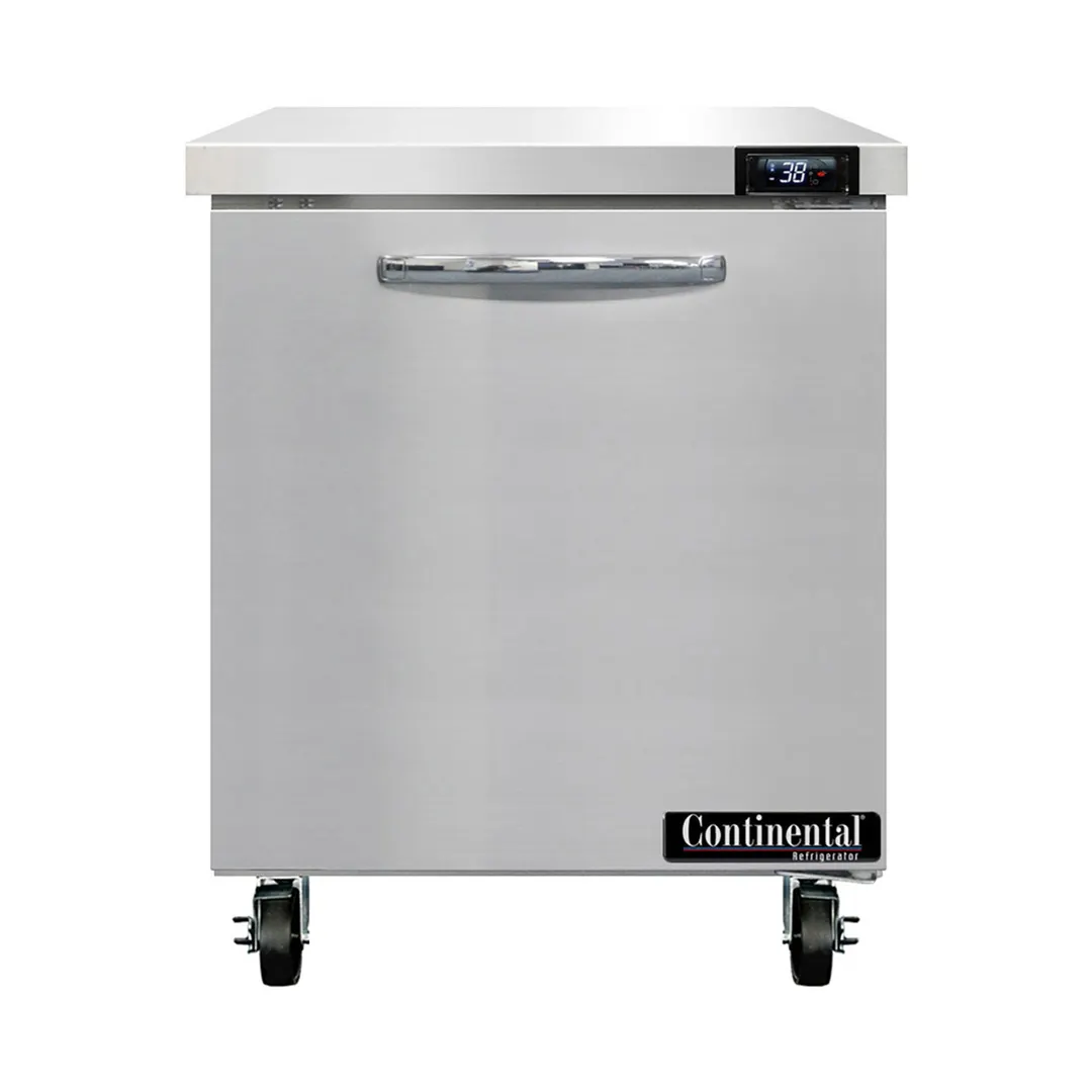 Continental Refrigerator SW27N 27" 1-Section WorkTop Refrigerator w/ 1 Door, 7.4 cu. ft.