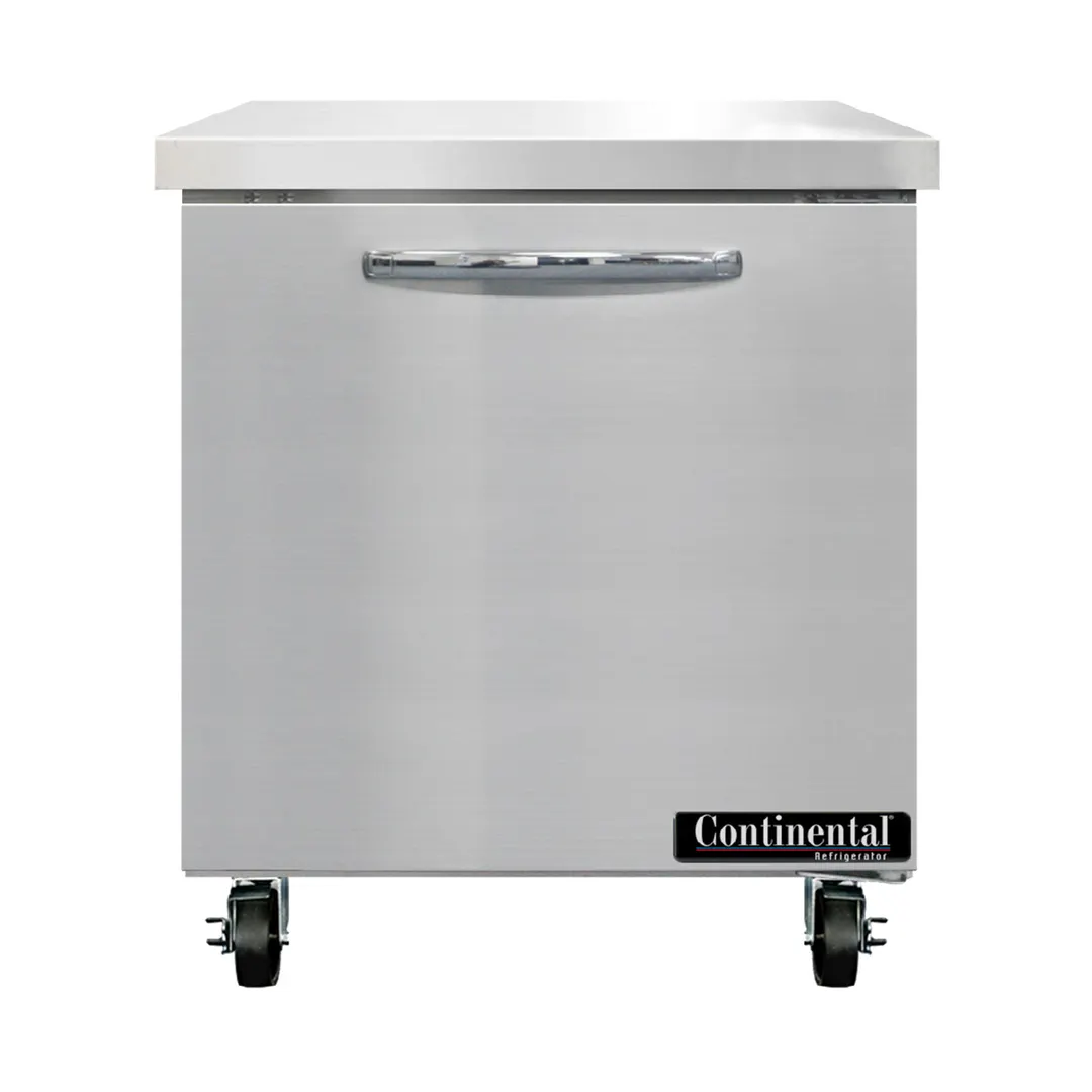 Continental Refrigerator SW27N 27" 1-Section WorkTop Refrigerator w/ 1 Door, 7.4 cu. ft.