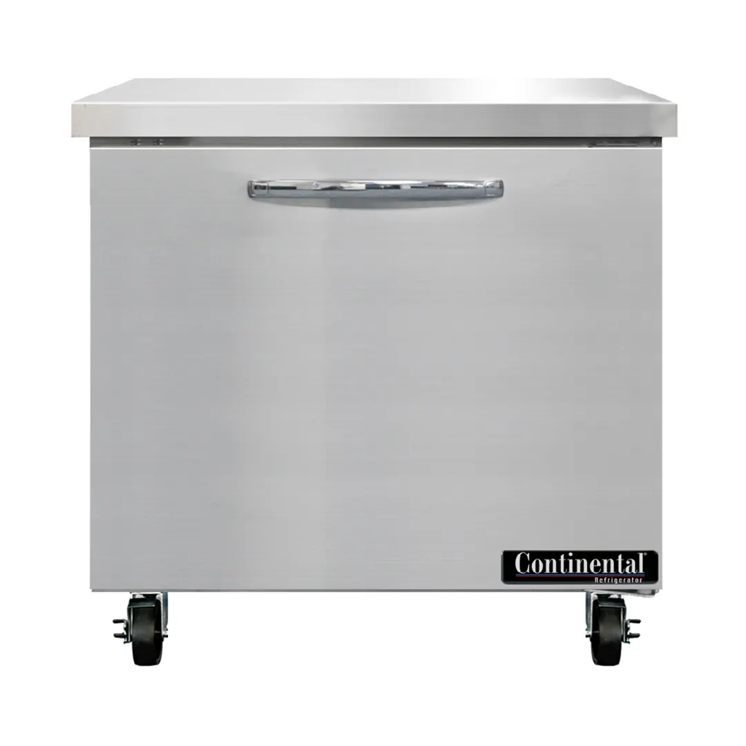 Continental Refrigerator SW32N 32" 1-Section WorkTop Refrigerator w/ 1 Door, 9 cu. ft.