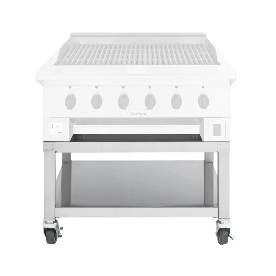 Garland US Range A4528796 24" Cooking Equipment Stand w/ Open Base with Shelf, Casters