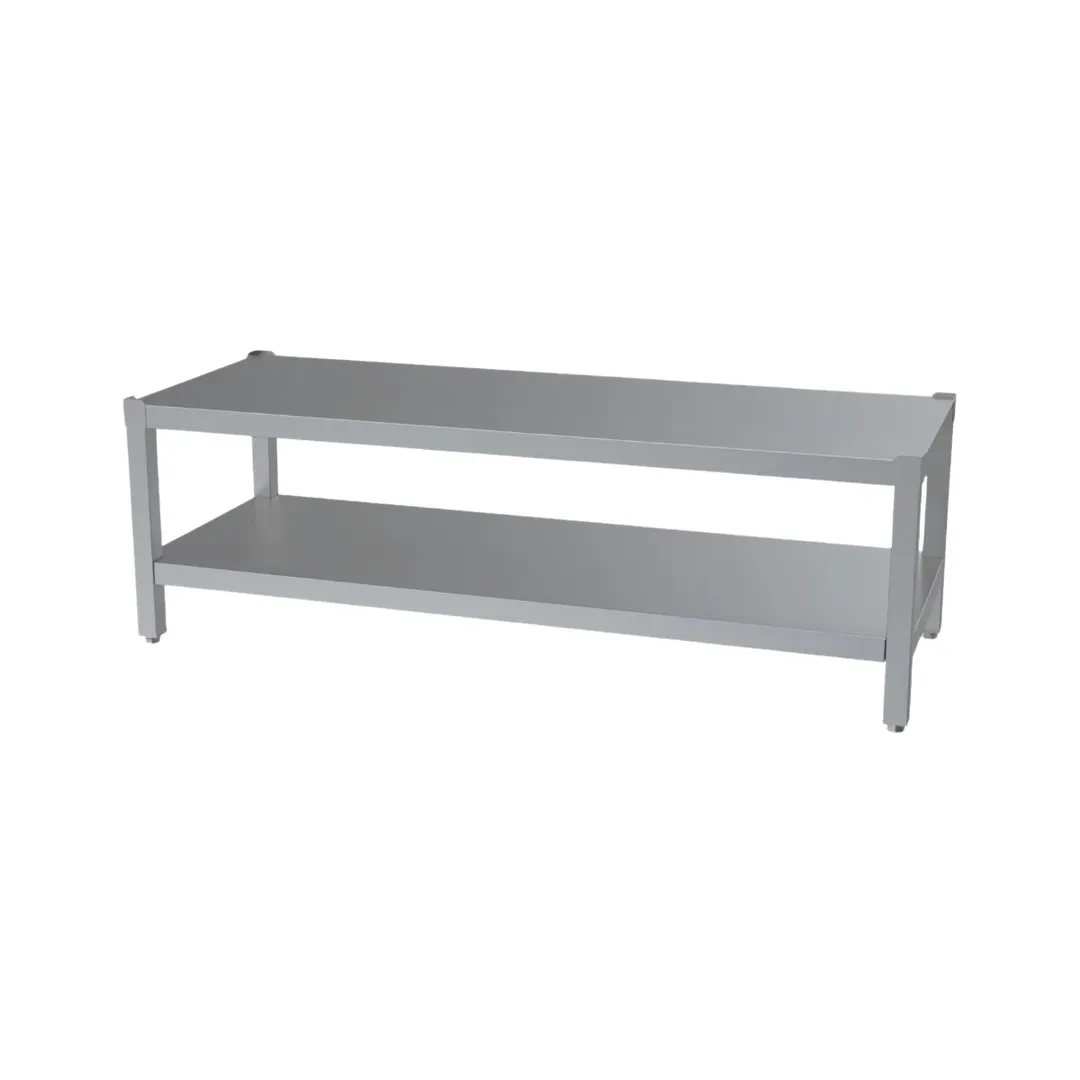Garland US Range A4528803 72" Cooking Equipment Stand w/ Open Base with Shelf, Adjustable Feet