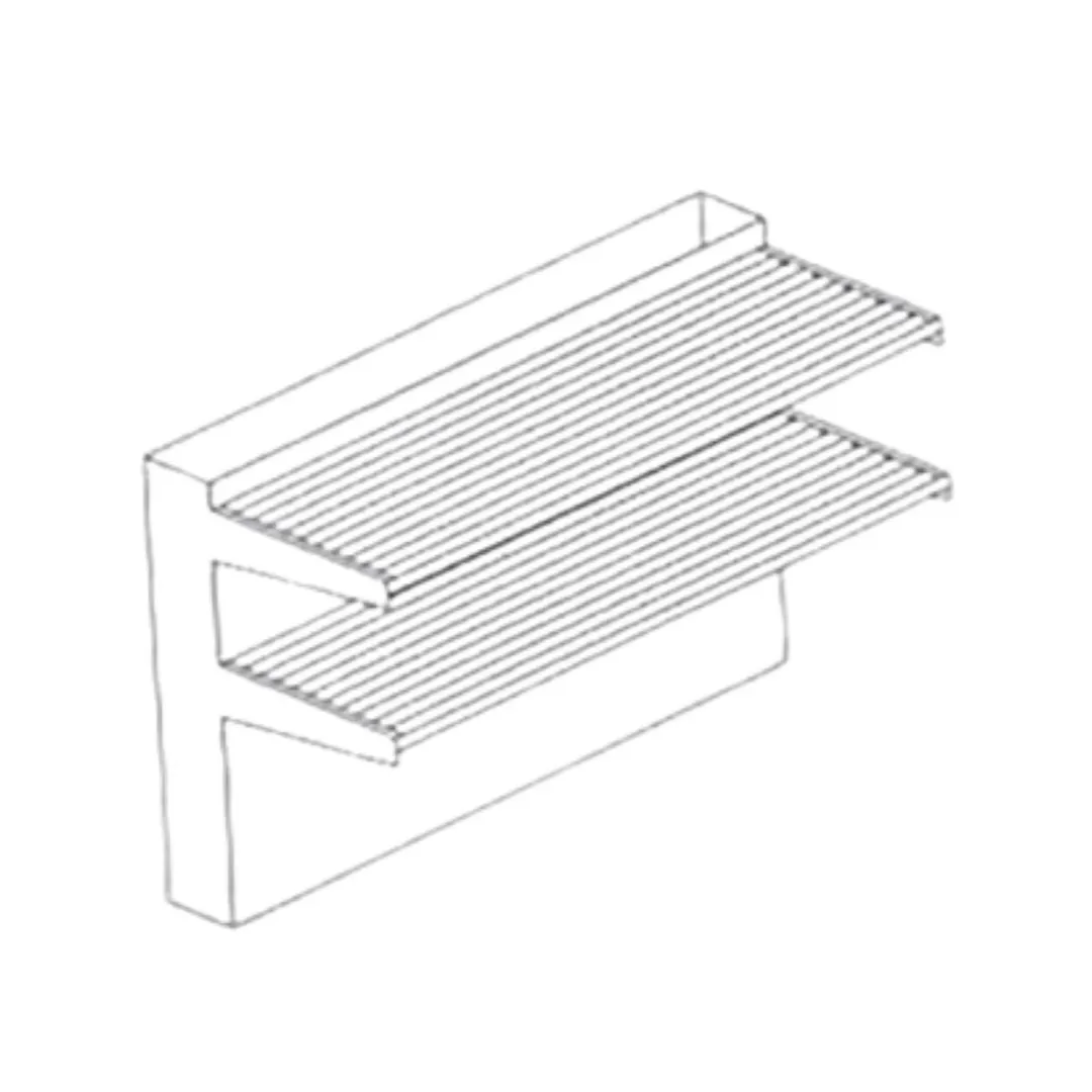 Garland US Range CCDBR-48NSBR Cuisine Back Riser, Double-Deck, 35" High
