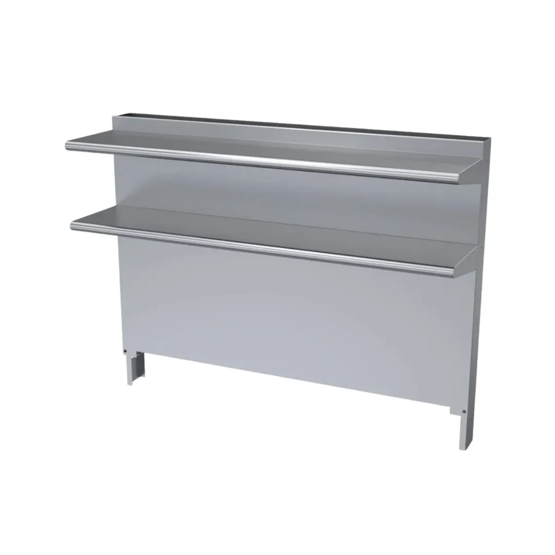 Garland US Range CCDHS-54 Cuisine Backguard/Flue Riser, with Double High Shelves