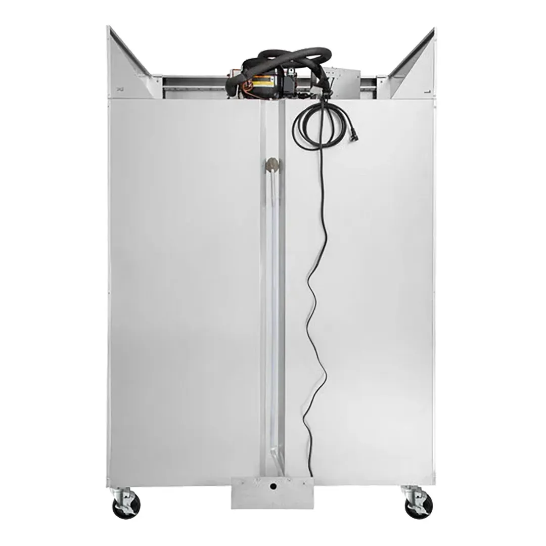 Continental Refrigerator 2FN 52" 2-Solid Door Reach-In Freezer, Top Mounted, 48 cu. ft., Stainless Steel Front