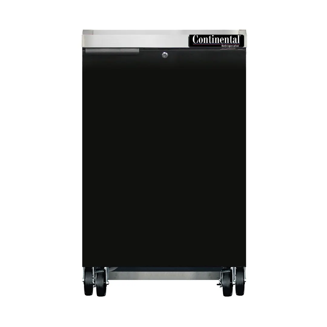 Continental Refrigerator BB24N 24" Refrigerated Back Bar Cooler w/ Solid Door, 8 Cu Ft, 24" W