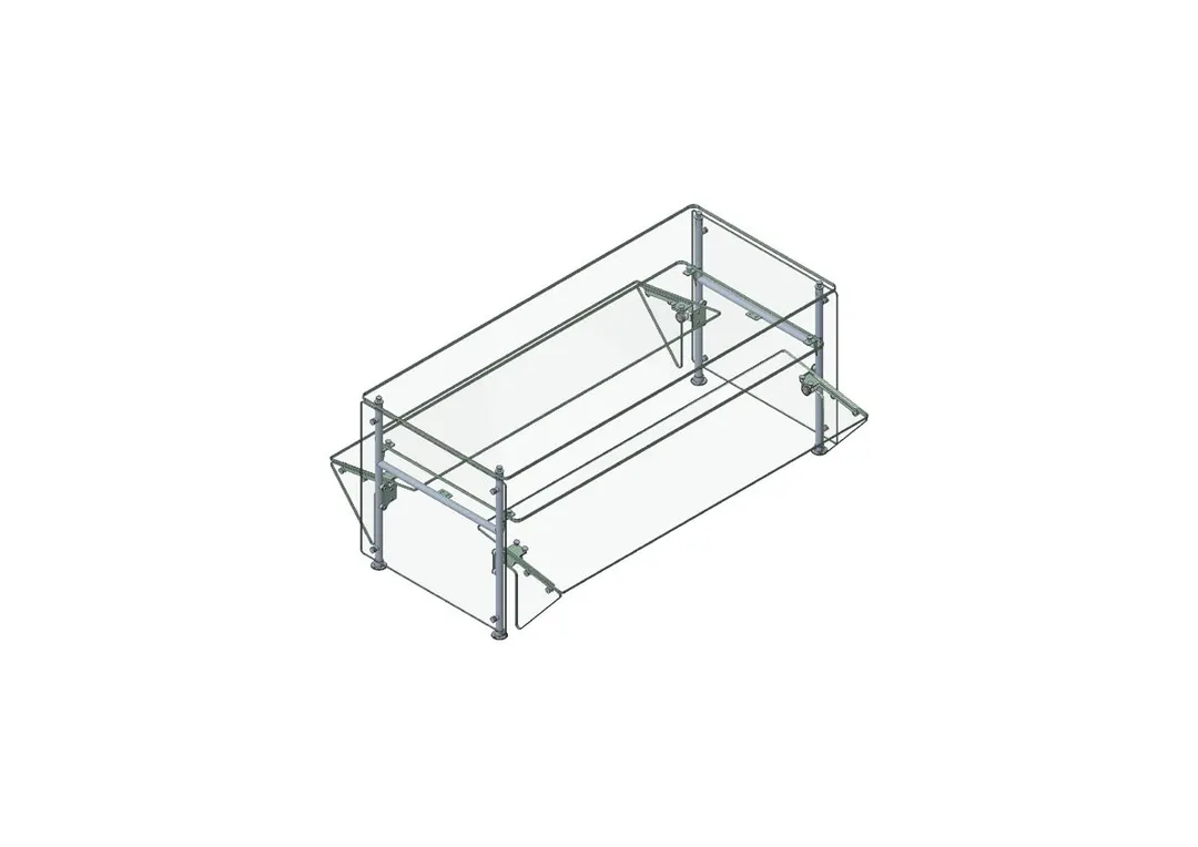 Randell RS AFS-DTDS-30 Stationary Sneeze Guard