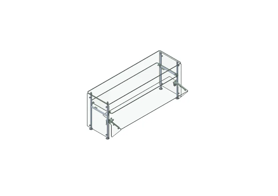 Randell RS AFS-DTSS-72 Stationary Sneeze Guard