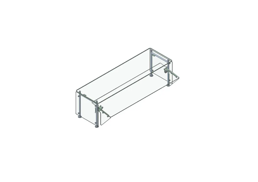 Randell RS AFS-STSS-60 Stationary Sneeze Guard