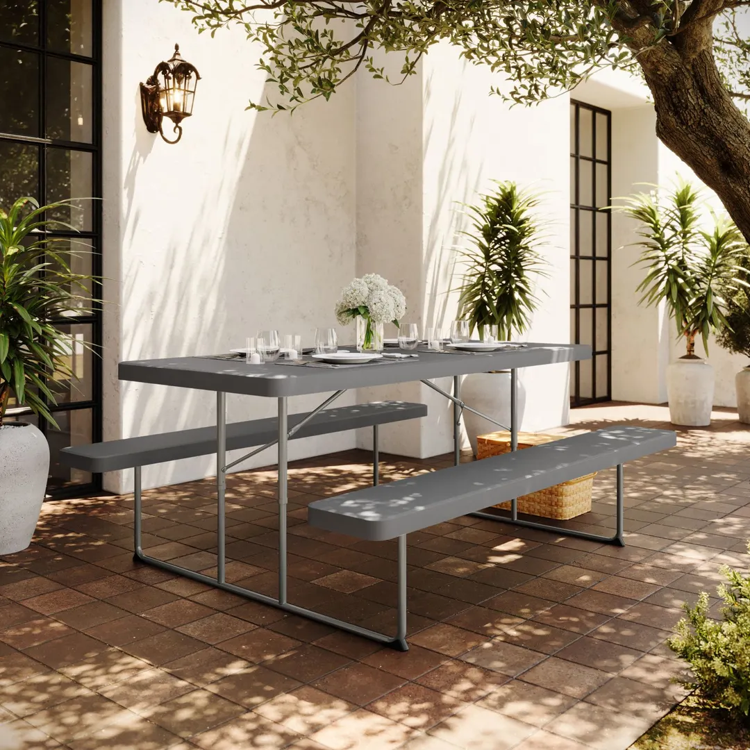 Flash Furniture RB-EBB-3072FD-MND-GY-GG Outdoor Folding Table