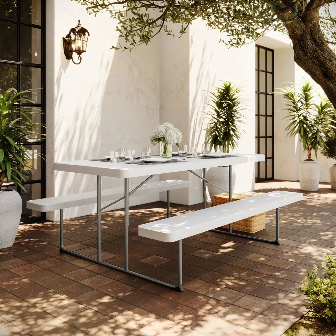 Flash Furniture RB-EBB-3072FD-MND-WH-GG Outdoor Folding Table