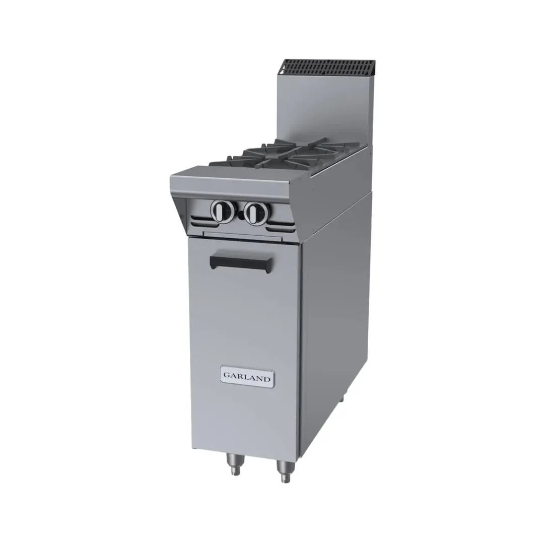 Garland US Range M12S 12" Gas Heavy Duty w/ (2) Open Burners, (1) Cabinet Base, 48.000 BTU