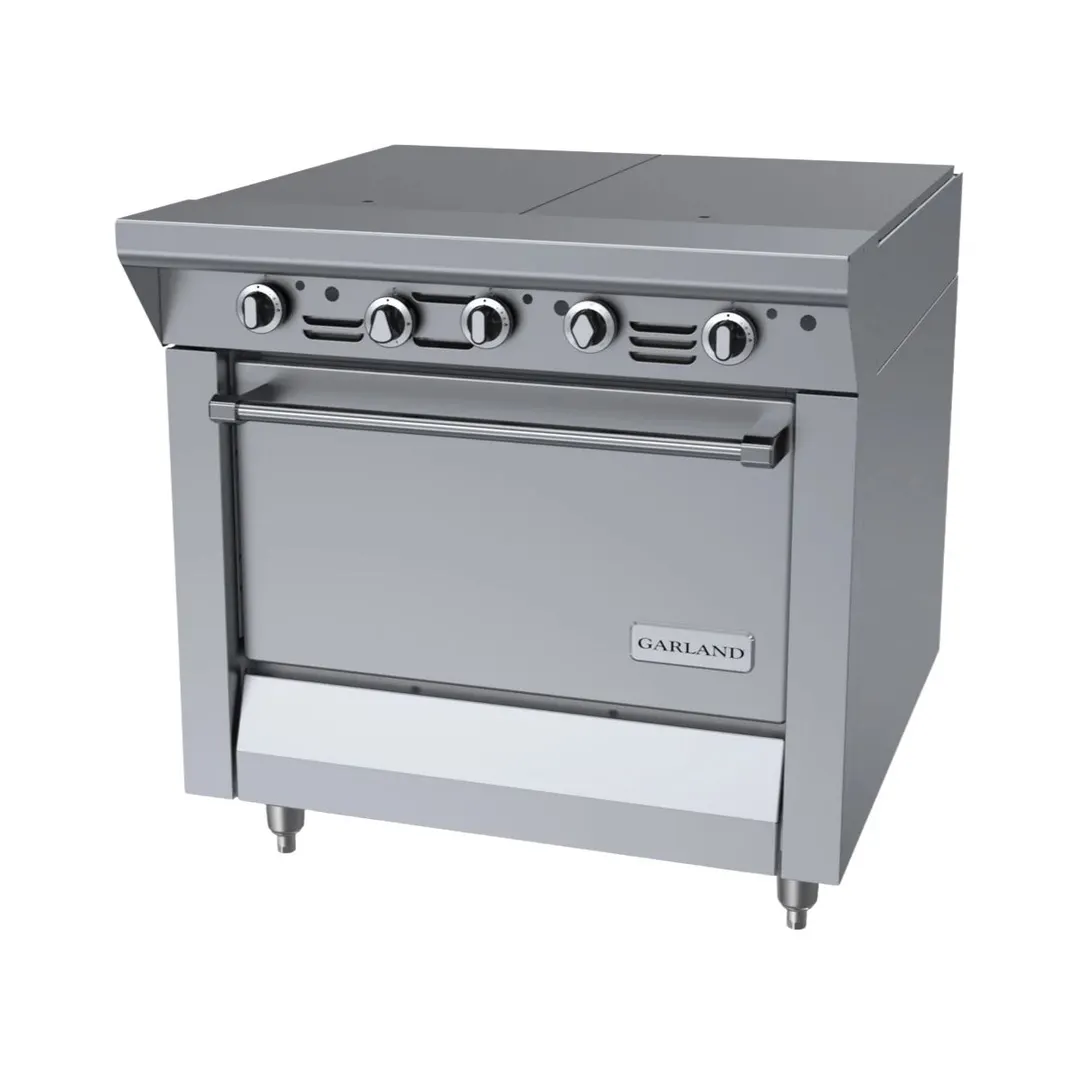 Garland US Range M46R 34" Gas Heavy Duty Range w/ (2) Even Heat Hot Tops, (1) Standard Oven, 130.000 BTU