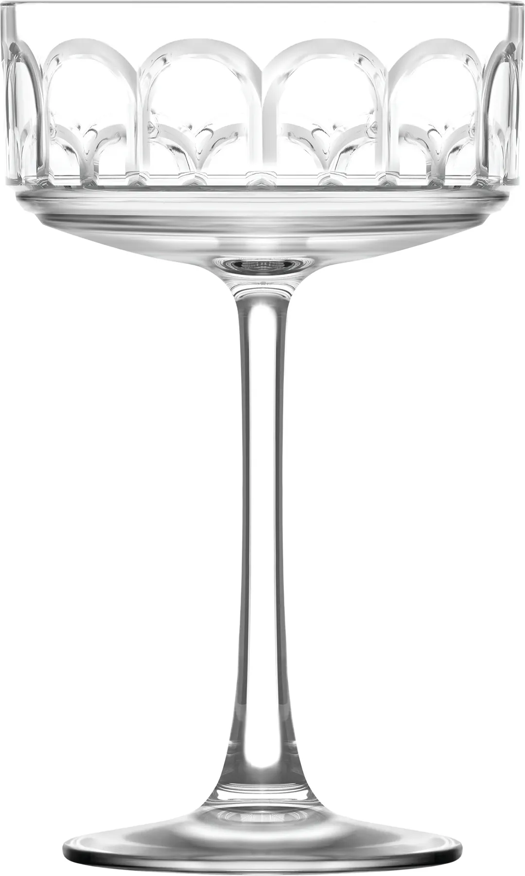 LAV HORECA ARH725 Champagne Glass, 8 oz, Height 6 3/8", Rim Ø 3 7/8", Glass - 6/Case