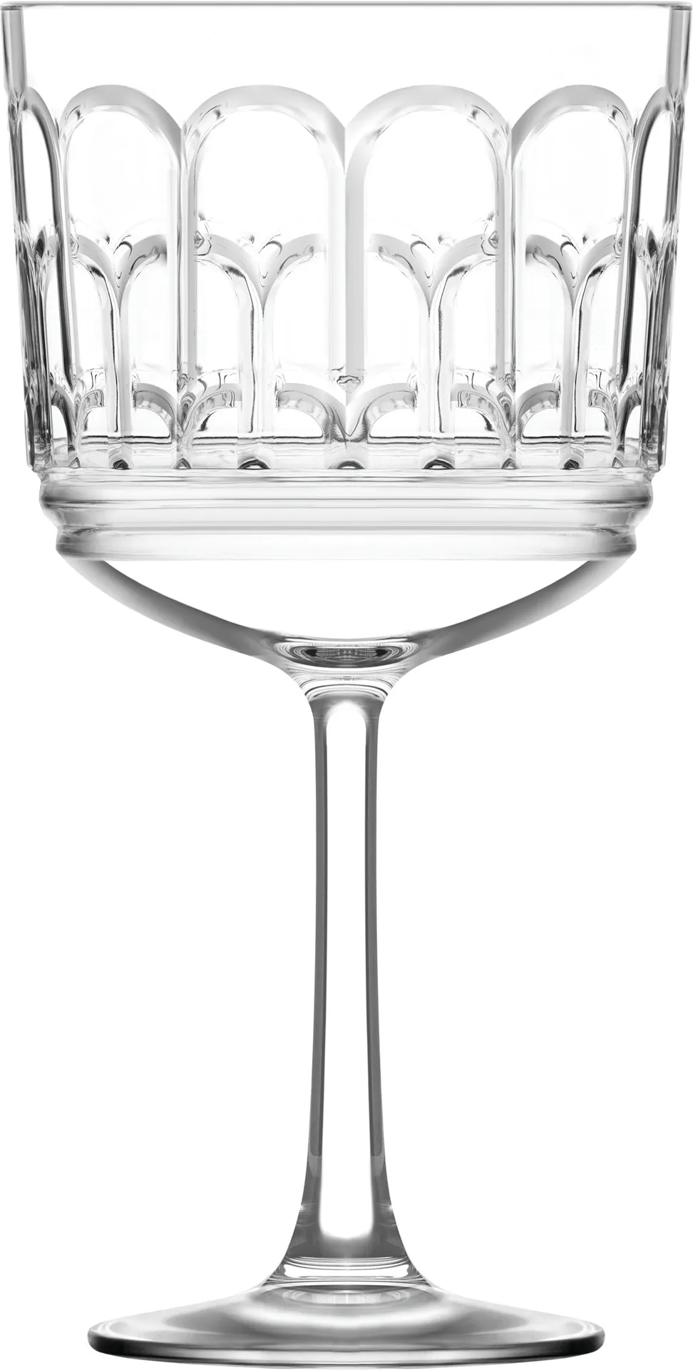 LAV HORECA ARH747 - Cocktail Glass, 15.9 oz (7 3/4" H x 4" Rim), Stemmed Glass, Soda Lime, 6/Case