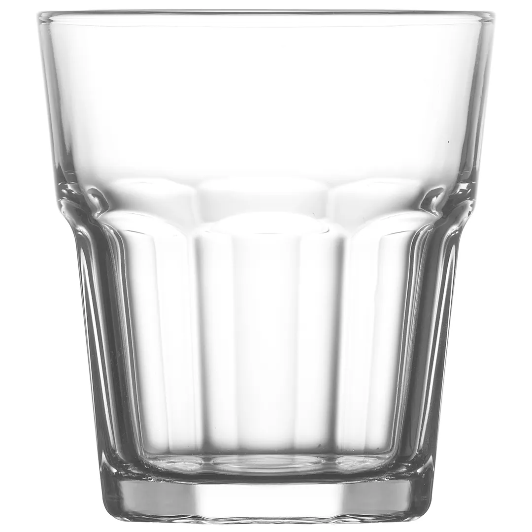 LAV HORECA AST231 Amsterdam Whiskey Glass, 10 oz (3 ¾" H × 3 ⅜" Ø Top), Clear Soda Lime Glass - 12/Case
