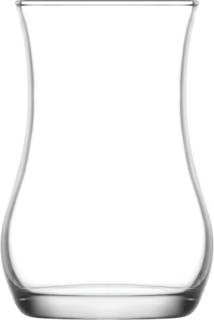 LAV HORECA AYV317 - Glass Coffee Mug, 5.75 oz, H 3.75" R⌀ 2.125" Fine Rim, Soda Lime, 12/Case