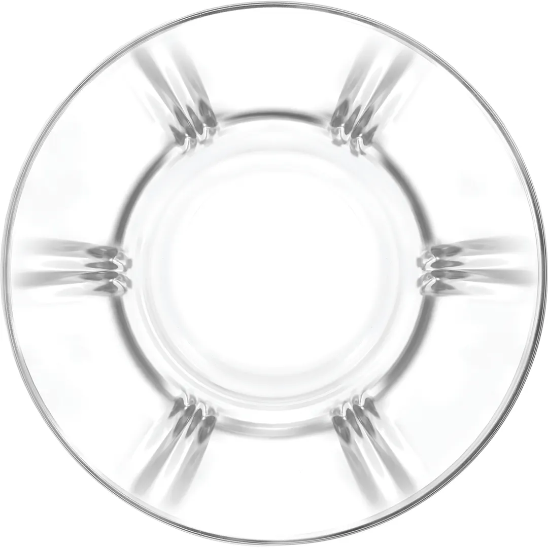 Lav Horeca BDT212 - Budapest Glass Tea Saucer, 4" Diameter, Soda Lime, 12/Case