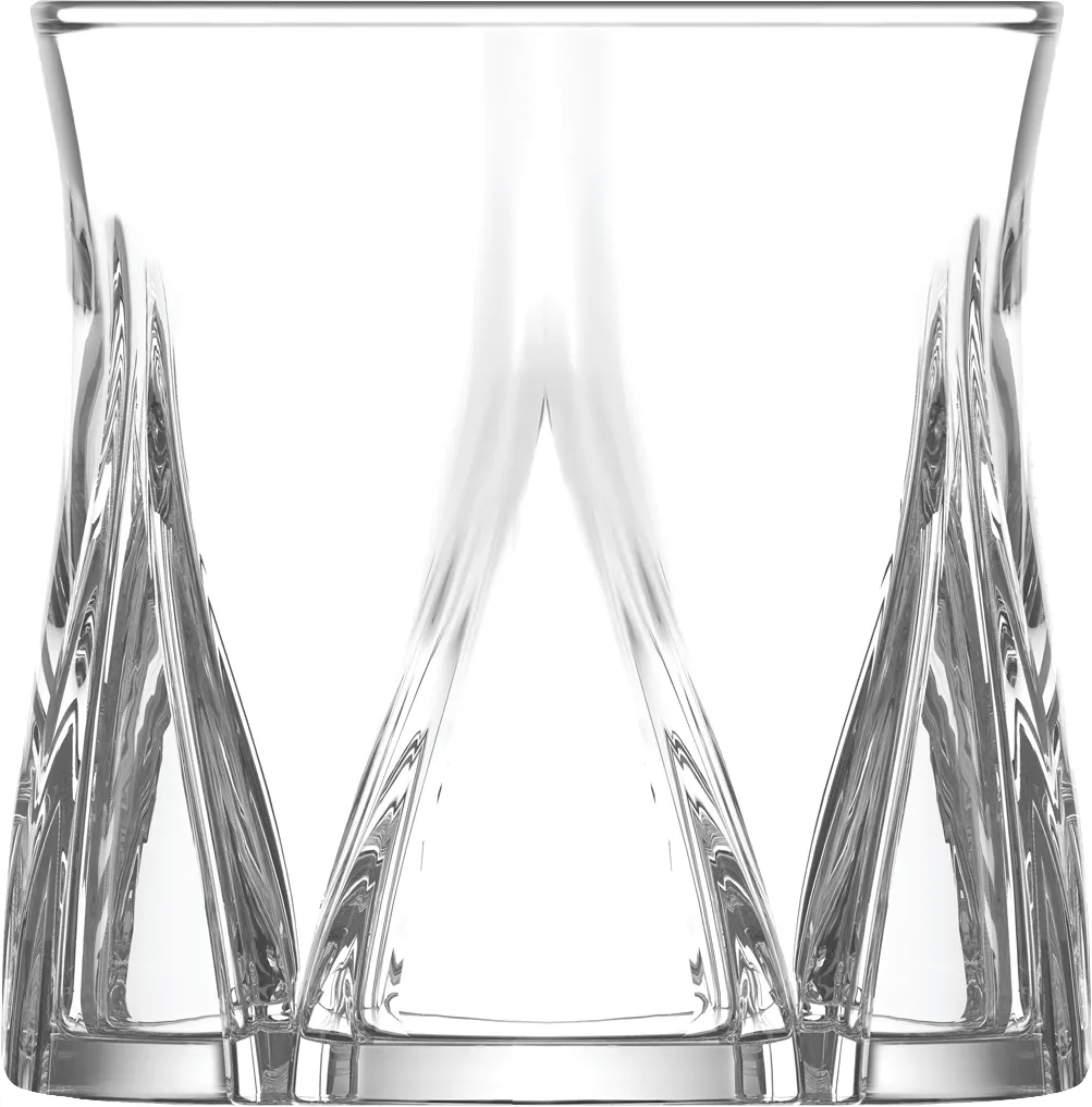 LAV HORECA BDT330 Budapest Whiskey Glass, 10.25 oz, Height 3 3/8", Rim Ø 3 1/4", Glass - 12/Case