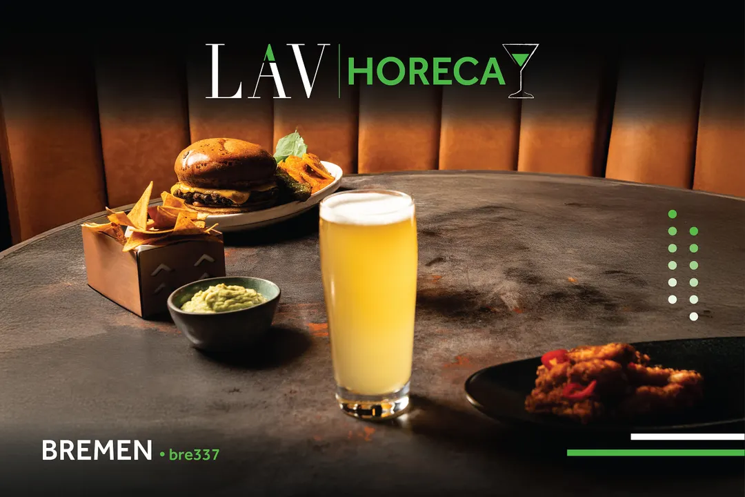 LAV HORECA BRE337 - Bremen Beer Tumbler, 12.5 oz (6" H x 2.5" Ø), Soda Lime Glass, 12/Case