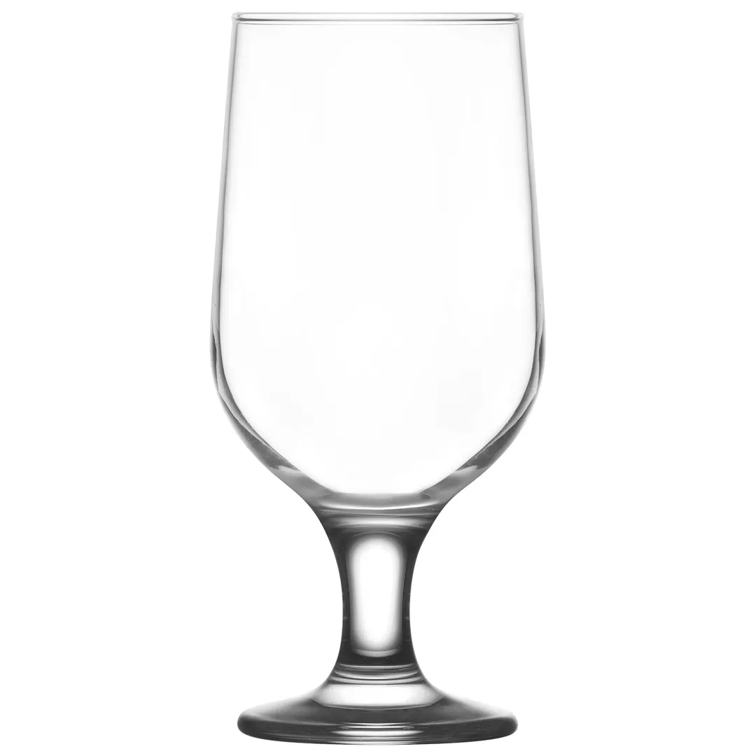LAV HORECA BRI537 - Bristol Beer Glass Chalice, 12 5/8 oz, Stemmed Footed, Clear Glass, 6/Case