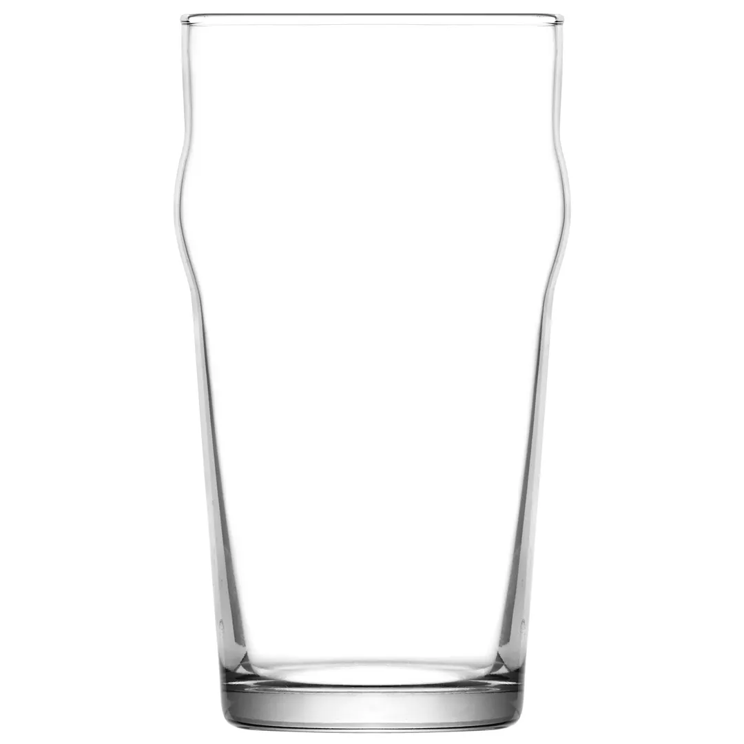 LAV HORECA BRN357 Berlin Beer Glass, 19.25 oz Stemless Nonic Soda Lime, 6" Height, 3¼" Rim - 12/Case