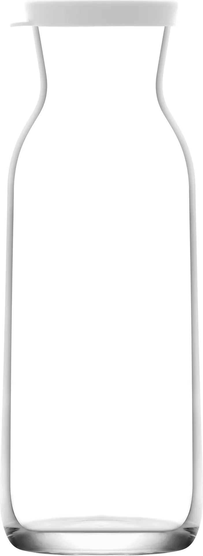 LAV HORECA CHS312 PK0002 Chelsea Carafe, 40 5/8 oz Glass, Silicon White Lid, 9 7/8" H, 12/Case