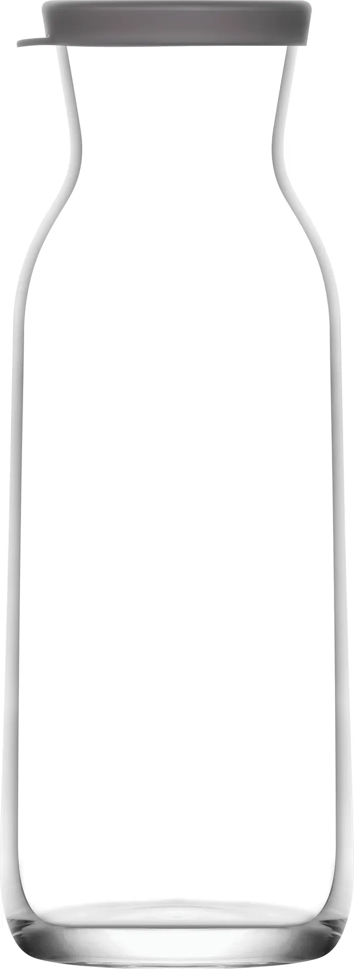 LAV HORECA CHS312 PK222 Chelsea Carafe, 40 5/8 oz Glass, Gray Lid, Diameter 2 5/8" - 12/Case