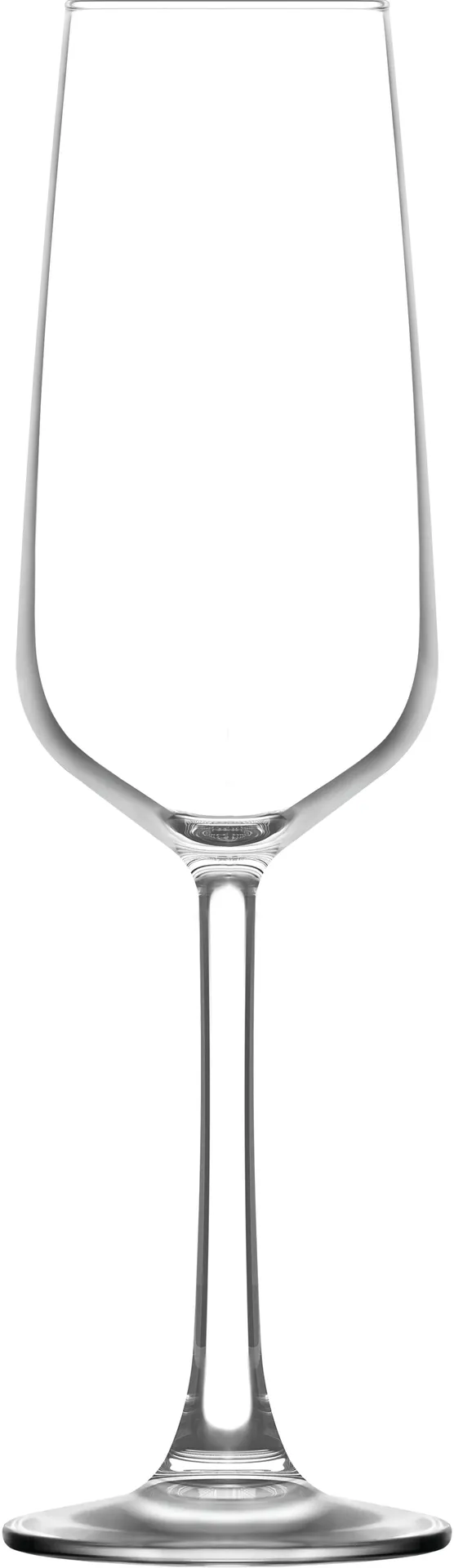 LAV HORECA CLM622 - Colmar Champagne Flute Glass, 7.5 oz (8" H x 1.875" R Ø), Fine Rim Soda Lime Glass- 6/Case