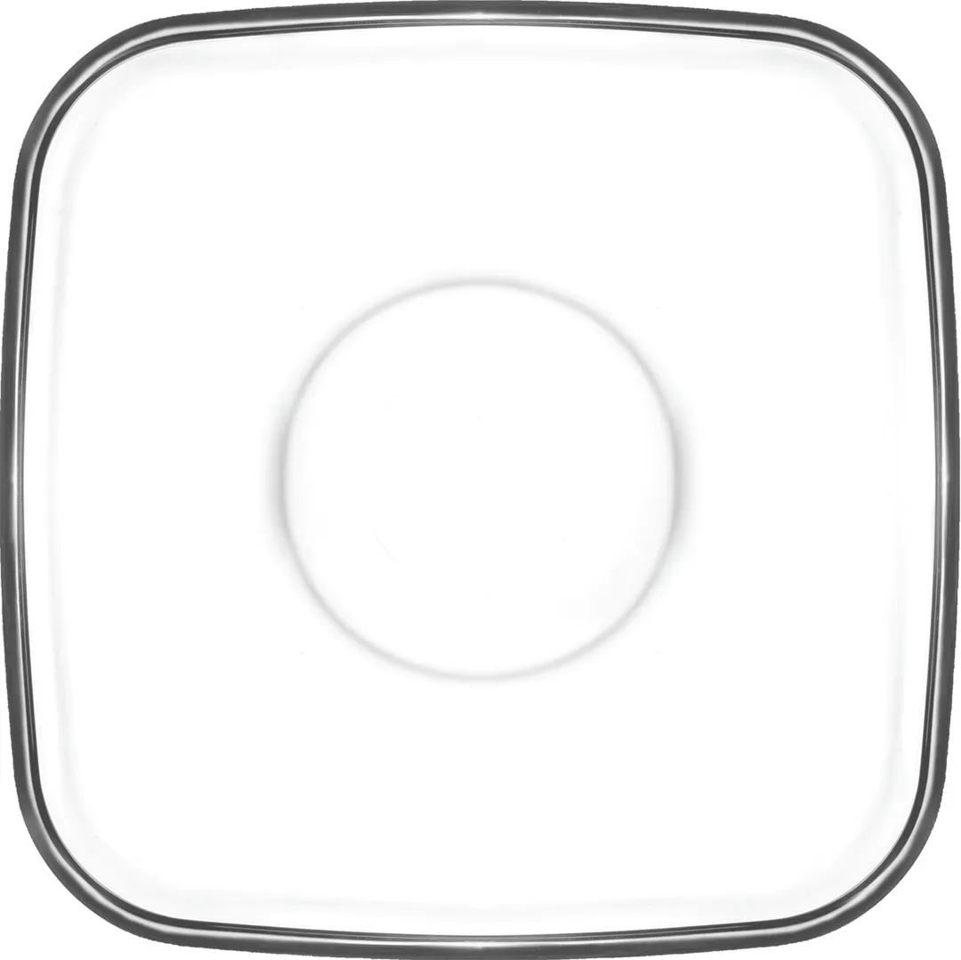 LAV HORECA CMB258 Cambridge Saucer, 4" Diameter Soda Lime Glass, Stackable, White Finish - 12/Case