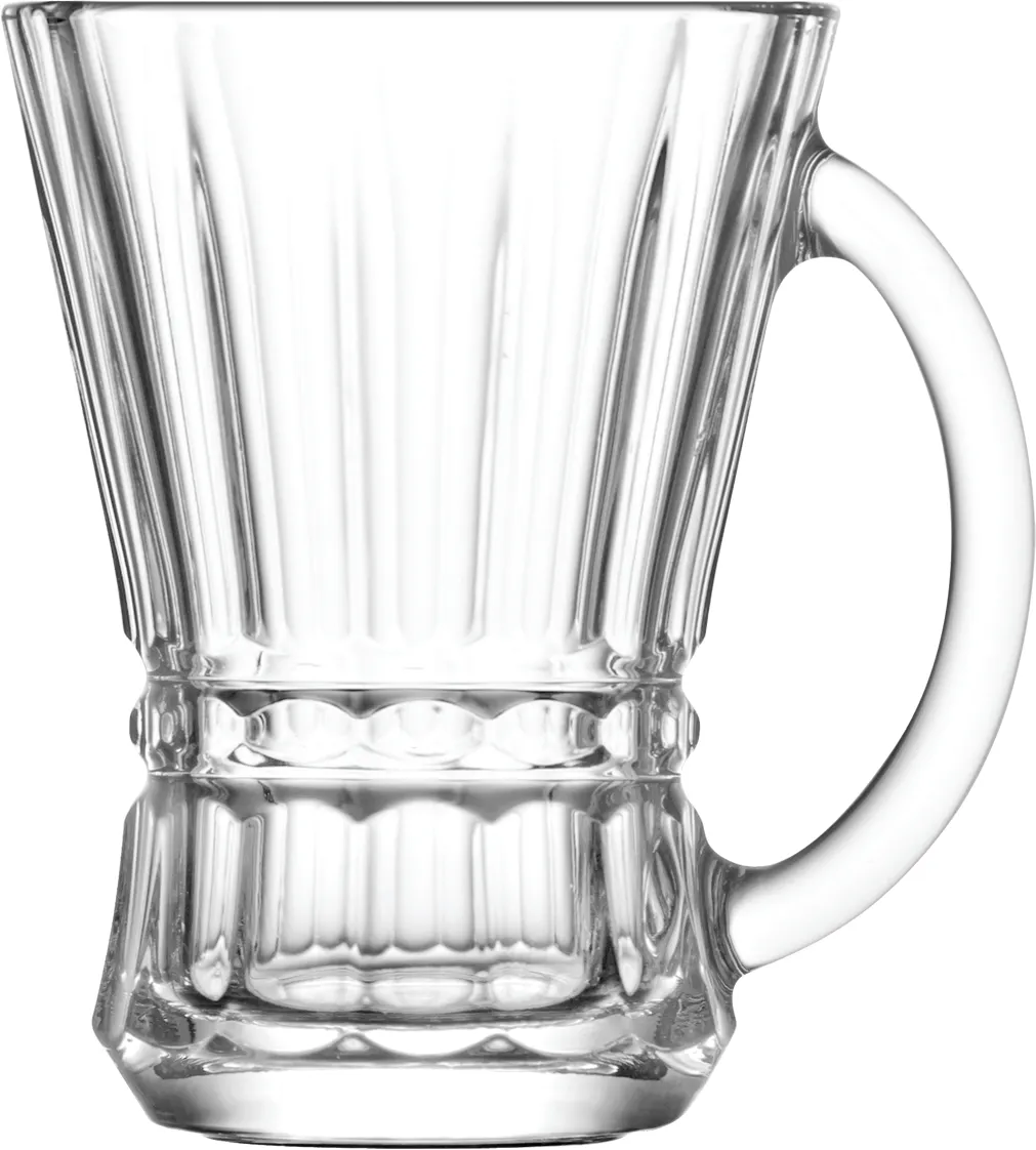 LAV HORECA CND415 - Cunda Tea Glass Coffee Mug 5 1/8 oz (H 3 3/4" R⌀ 2 3/4"), Soda Lime - 12/Case